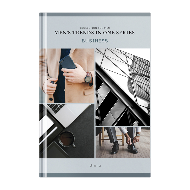 Ежедневник недатированный А5, 136л., 7БЦ OfficeSpace "Стиль. Men's trends", глянцевая ламинация