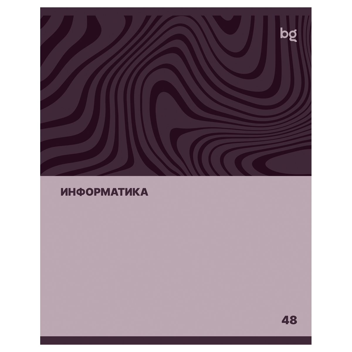 Тетрадь предметная Информатика 48л. BG "Single colour" -  эконом