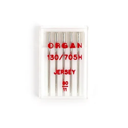 Набор игл для швейной машины Organ 5шт для джерси ассорти №70-100