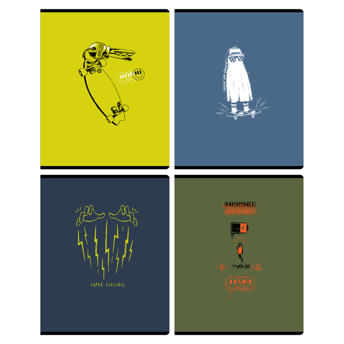 Тетрадь А5 48л кл BG "Urban creative", матовая ламинация