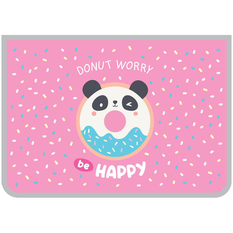 Папка для труда А4 2отд молния ART SPACE Happy Panda
