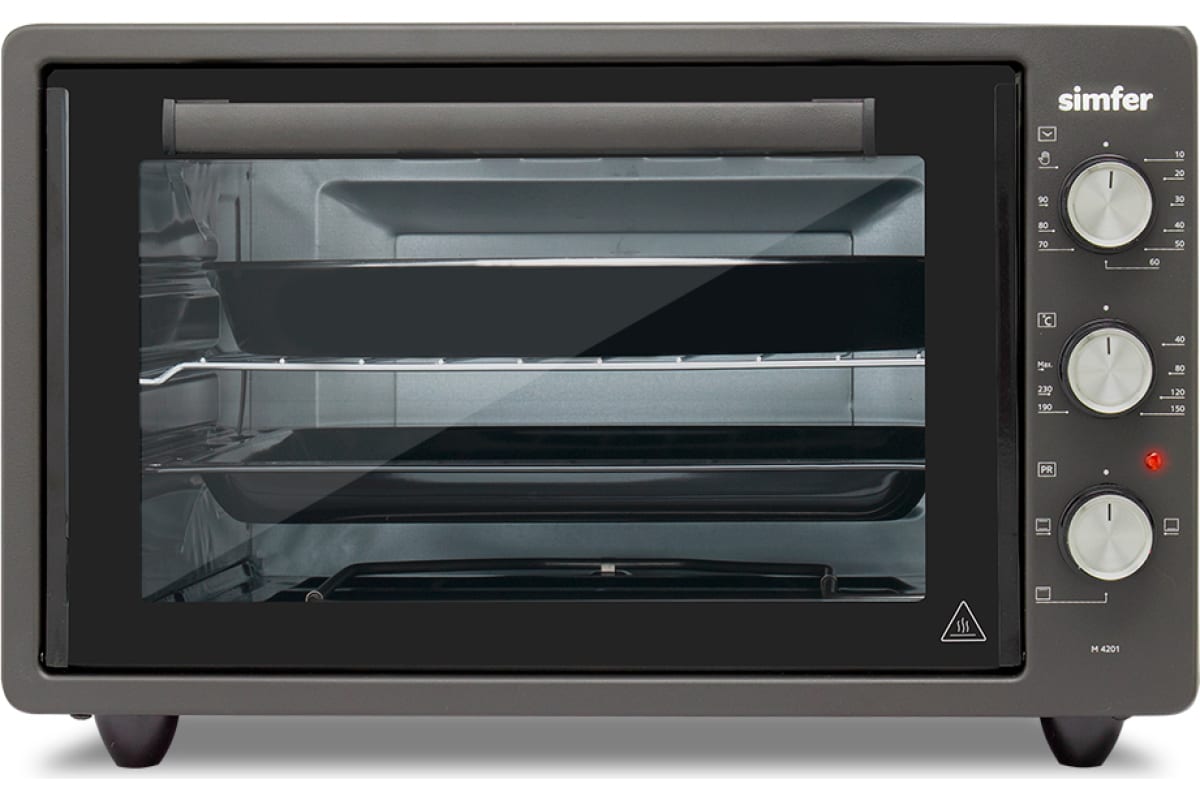 Мини-печь Simfer M4586 серия Albeni Plus Comfort 45л, 1400Вт, 9 режимов работы, конвекция
