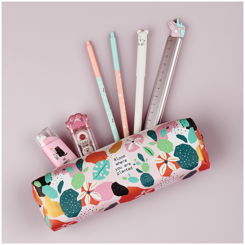 Пенал мягкий, 200*55*40 MESHU "Blooming", искусственная кожа MS_42796