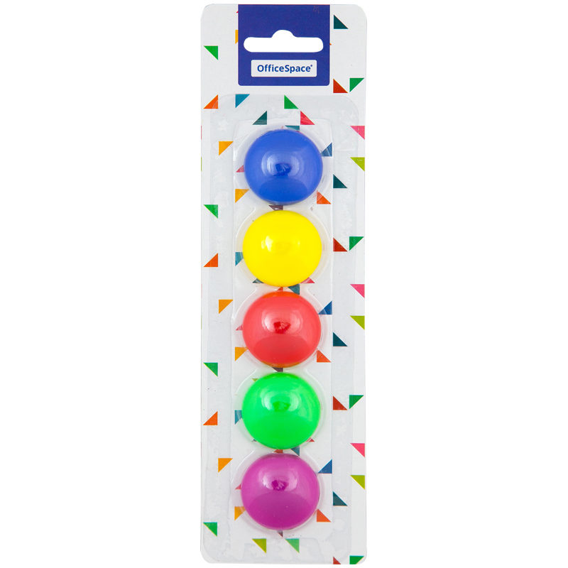 Набор магнитов 30мм 5шт OfficeSpace в блистере