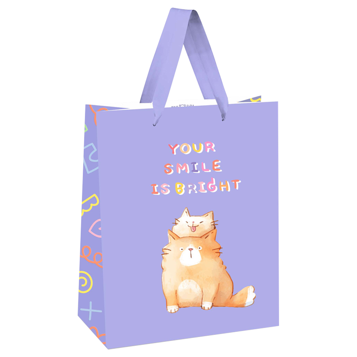 Пакет подарочный 26*32*12см MESHU "You are special", выб. лак, белый крафт