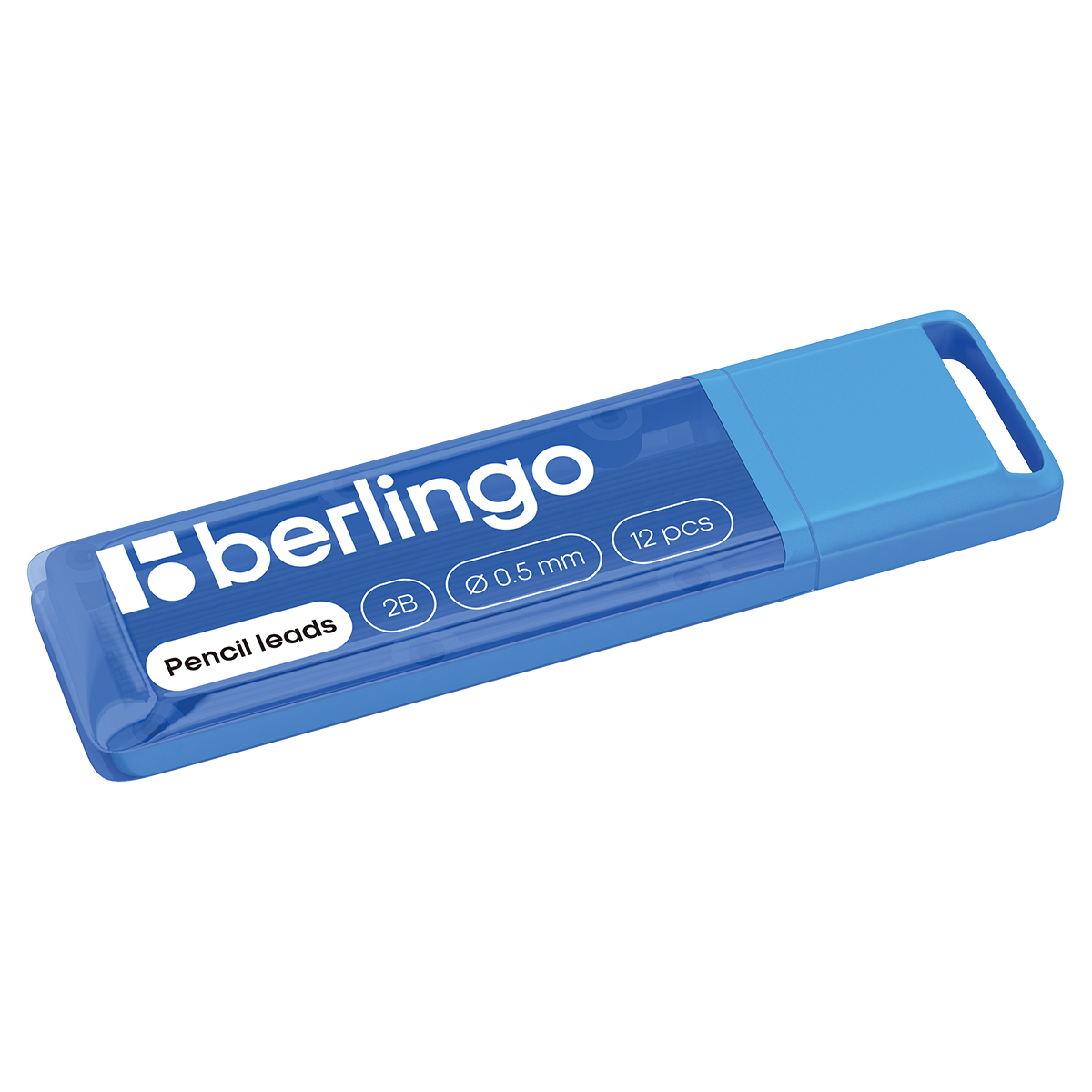 Грифели для механических карандашей Berlingo, 12шт., 0,5мм, 2B