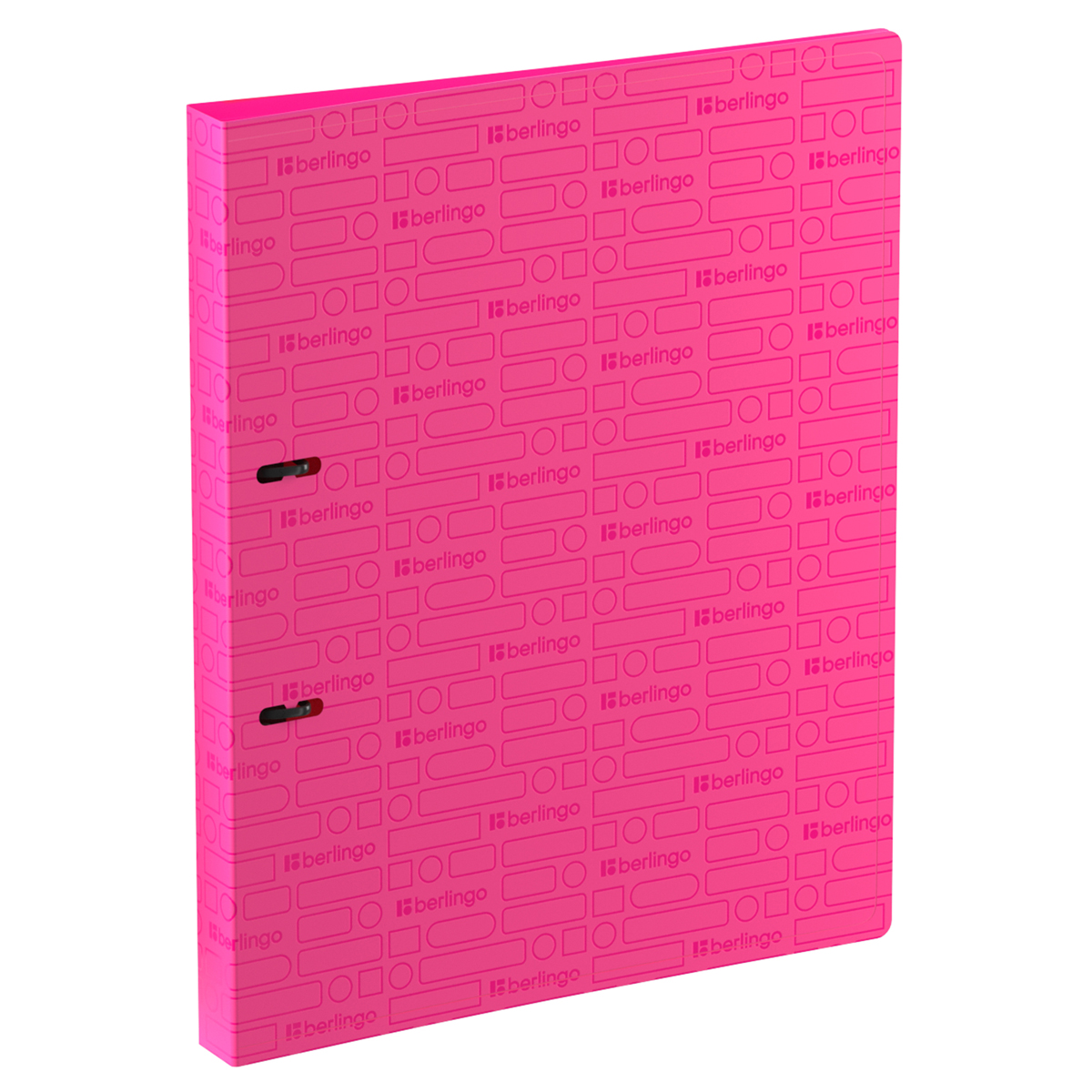 Папка на 2 кольцах Berlingo "Your Way", 24мм, 600мкм розовый неон, D-кольца, с внутр. карманом