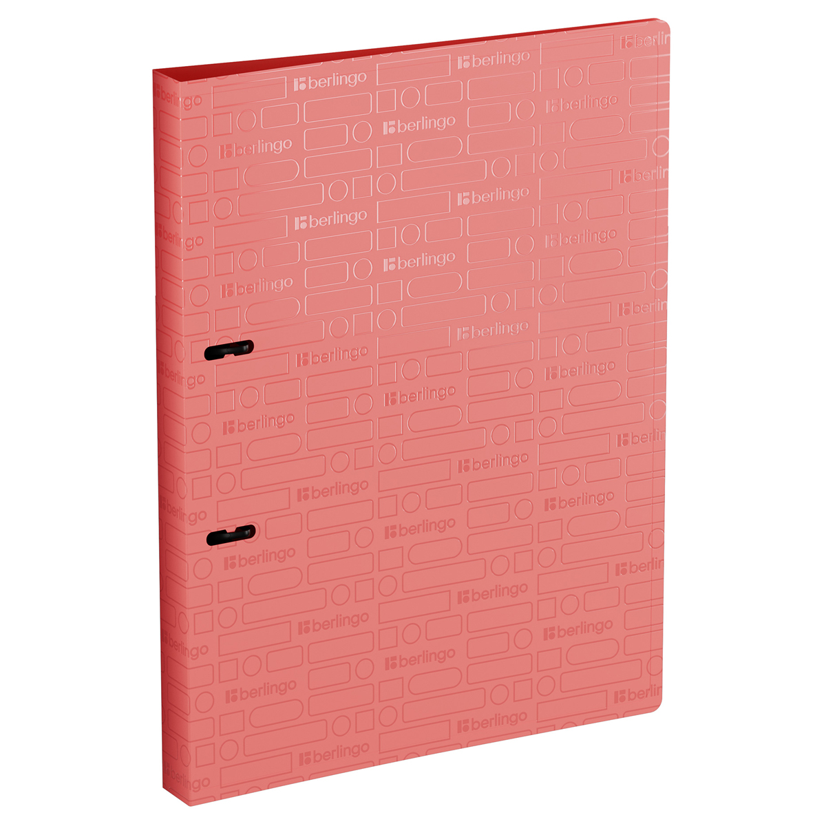Папка на 2 кольцах А4 Berlingo "Your Way", 4мм 600мкм, коралловая, D-кольца, с внутр. карманом