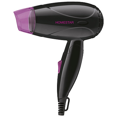 Фен Homestar HS-8001, мощность 1000Вт, подача холодного воздуха