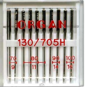 Набор игл для швейной машины Organ 10шт универсальные №70-100