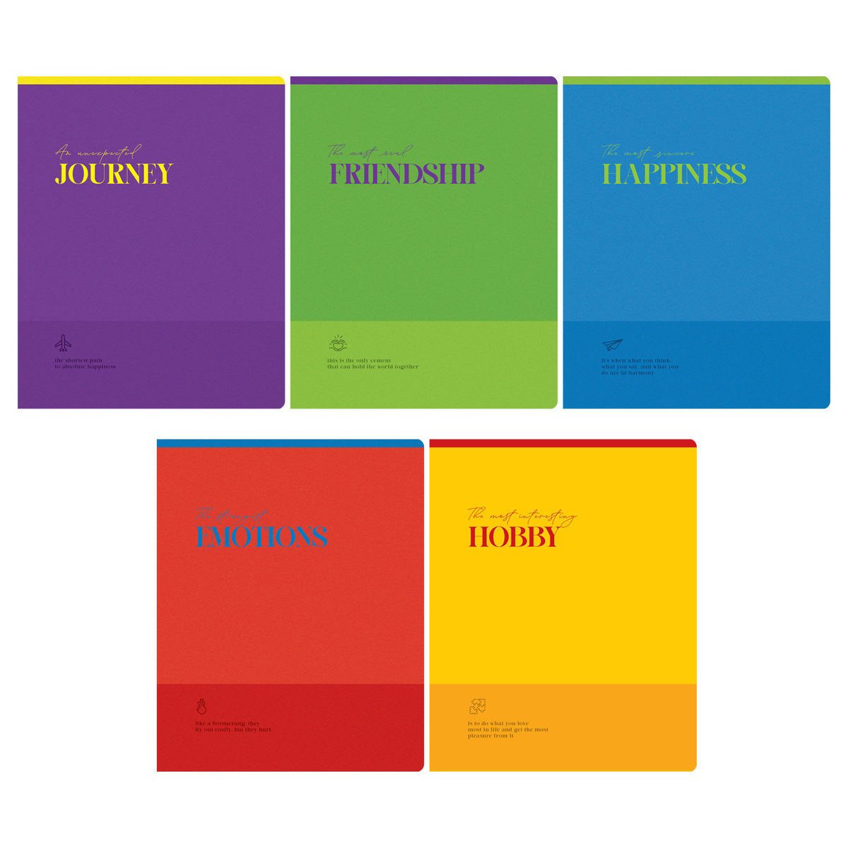 Тетрадь 96л., А5, клетка BG "Feeling" эконом