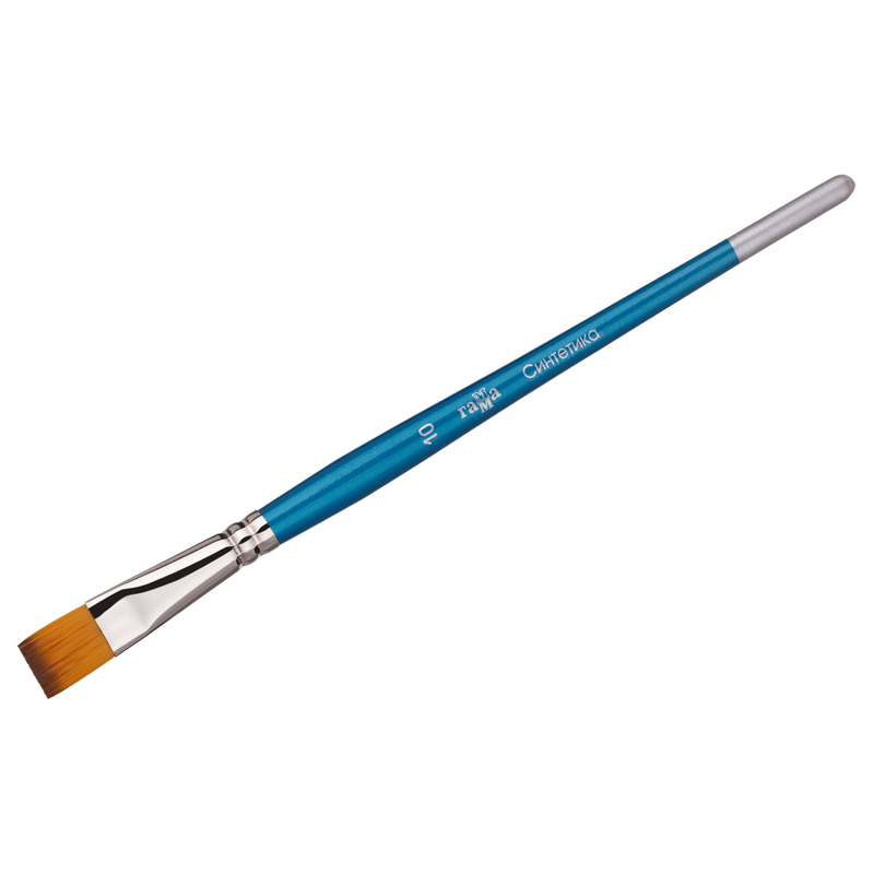 Кисть Синтетика плоская №10 Гамма  1/15