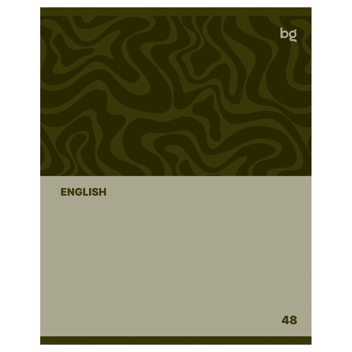 Тетрадь предметная Английский язык 48л. BG "Single colour" - эконом 