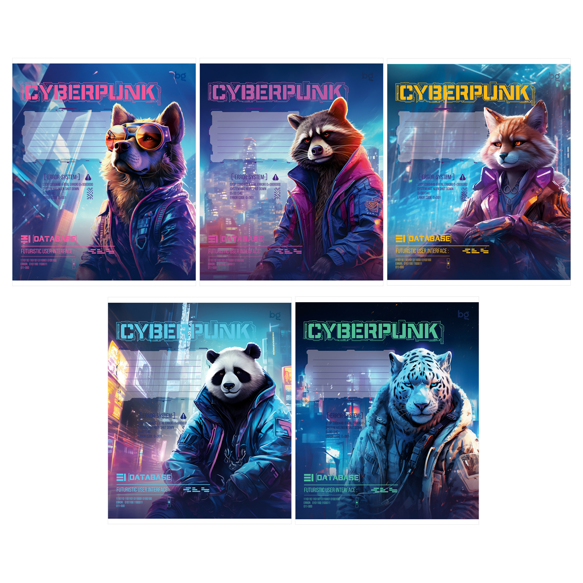 Тетрадь А5 12л кл BG "Cyberpunk"