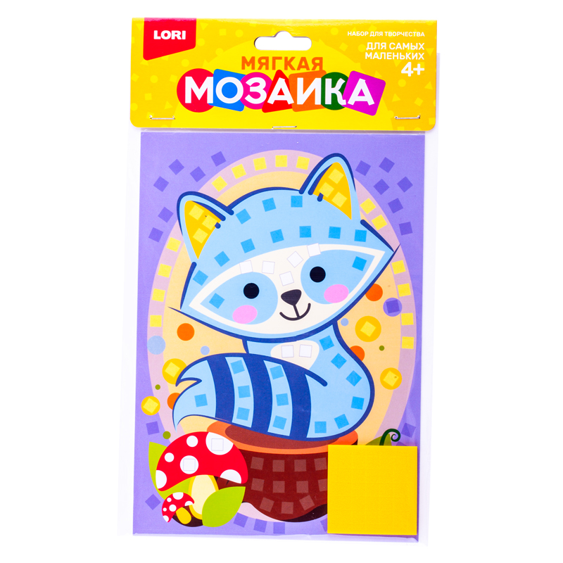 Мягкая мозаика Lori. Енот 4+