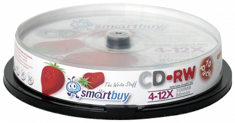 Smart Buy CD-RW 80min/700Mb/4-12x/CB10/200