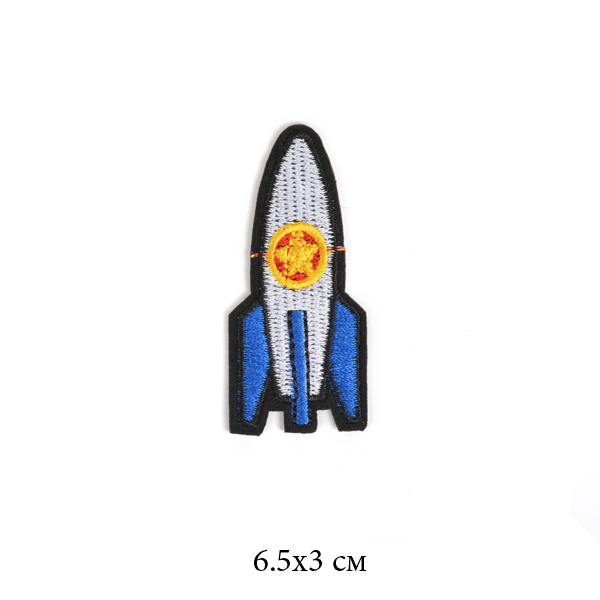 Термоаппликации арт.TBY-2140 Ракета 6,5х3см 1шт /10