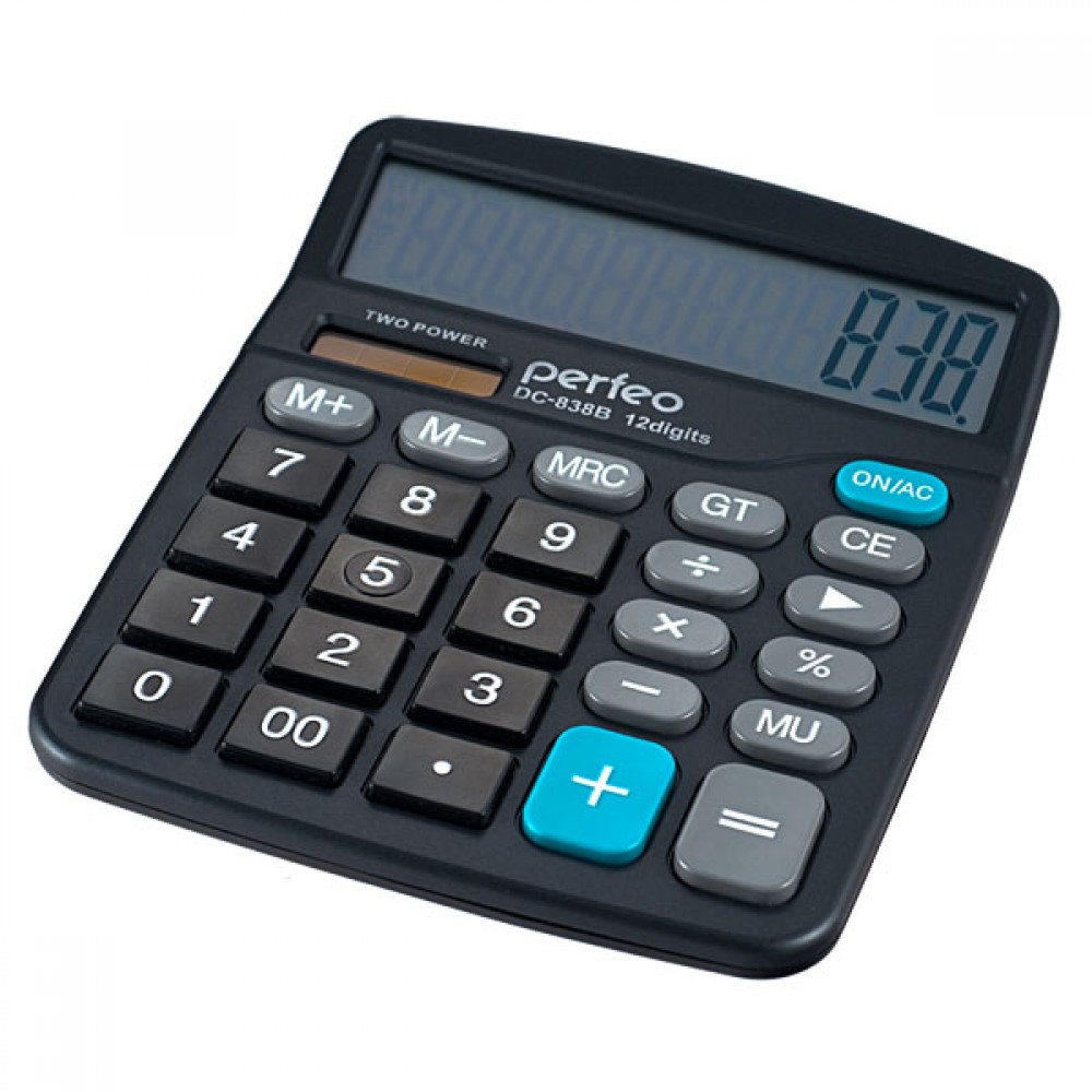 Perfeo SDC-838B (3288) Калькулятор бухгалтерский 12-разр.