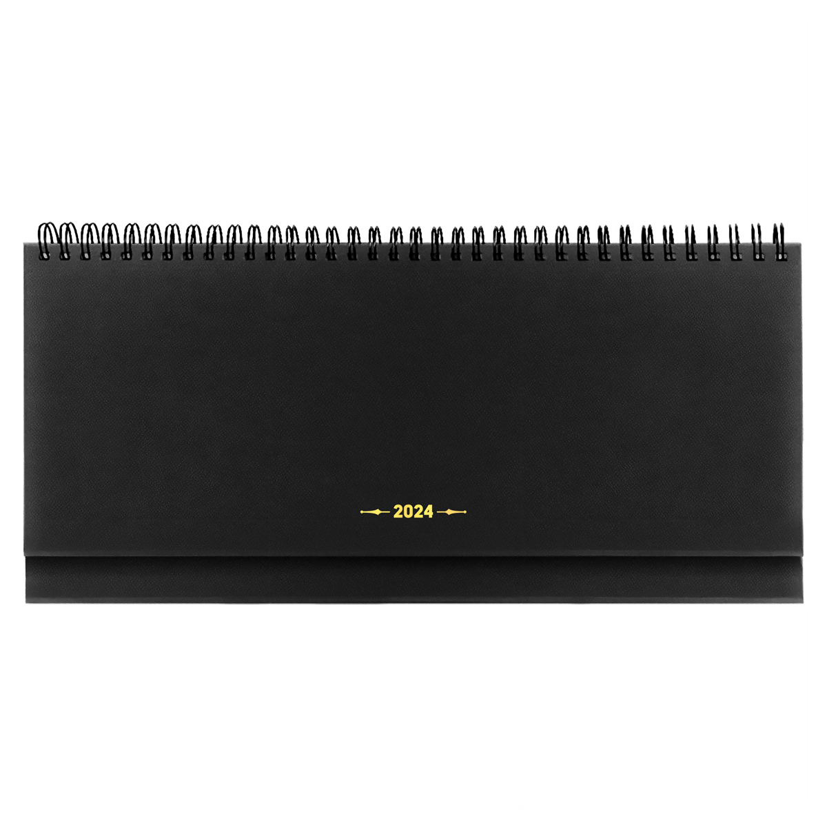 Планинг датированный 2024г., 330*130мм, 64л., балакрон, OfficeSpace "Ariane", черный
