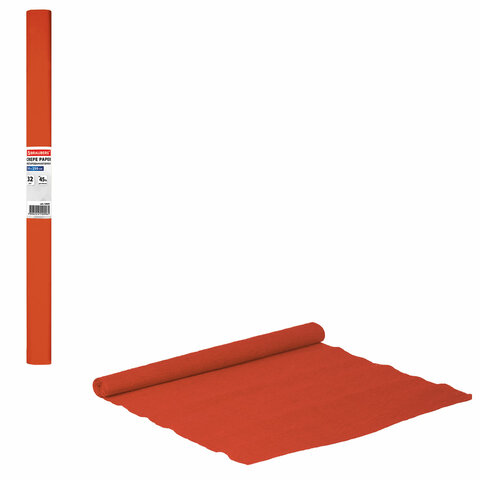 Бумага креповая Оранжевая 32г/м2 BRAUBERG 50см*250см 