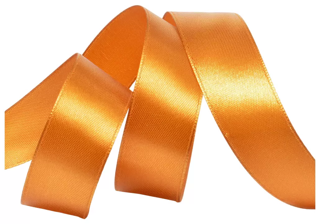Лента атласная 1" (25мм) цв.3130 т.золото IDEAL 1м/уп.27,4 м
