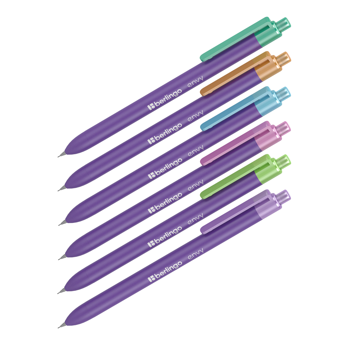 Карандаш механический 0,5мм Berlingo "Envy" с ластиком, ассорти