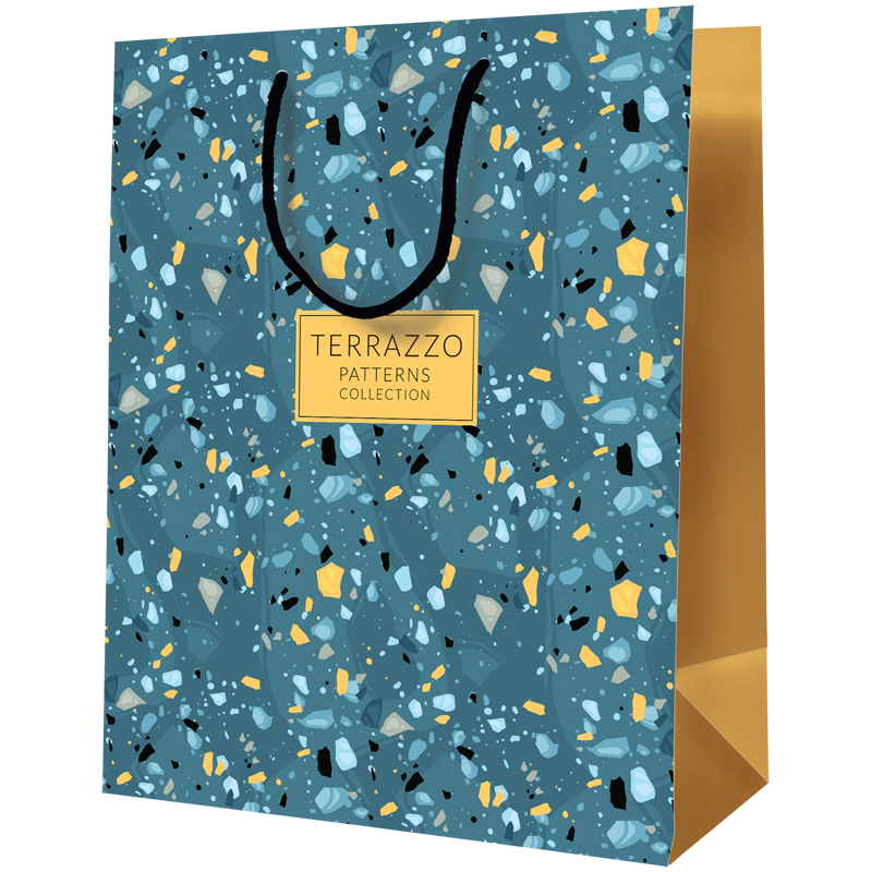 Пакет подарочный 11*14*6,5см ArtSpace "Terrazzo", ламинированный