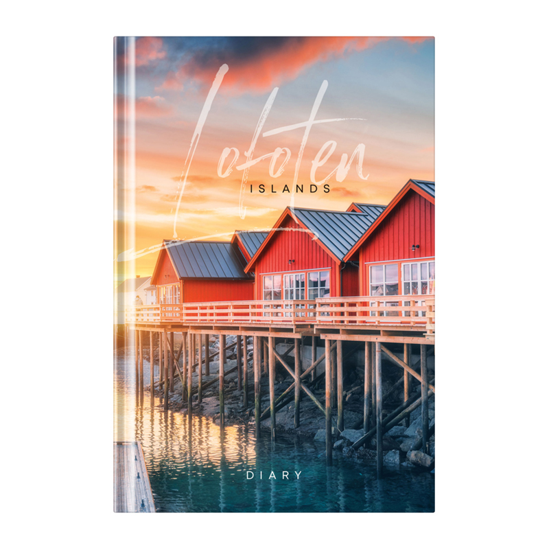 Ежедневник недатированный А5, 136л., 7БЦ OfficeSpace "Путешествия. Lofoten Islands", матовая ламинац