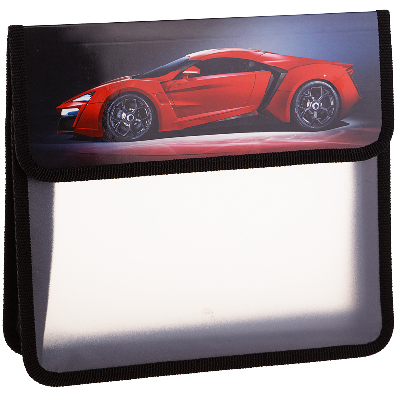 Папка для тетрадей 2 отделения, А5, ArtSpace "Dream car", пластик, на липучке