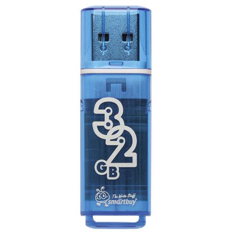 Флэш-диск Smart Buy 32Gb Glossy series Blue
