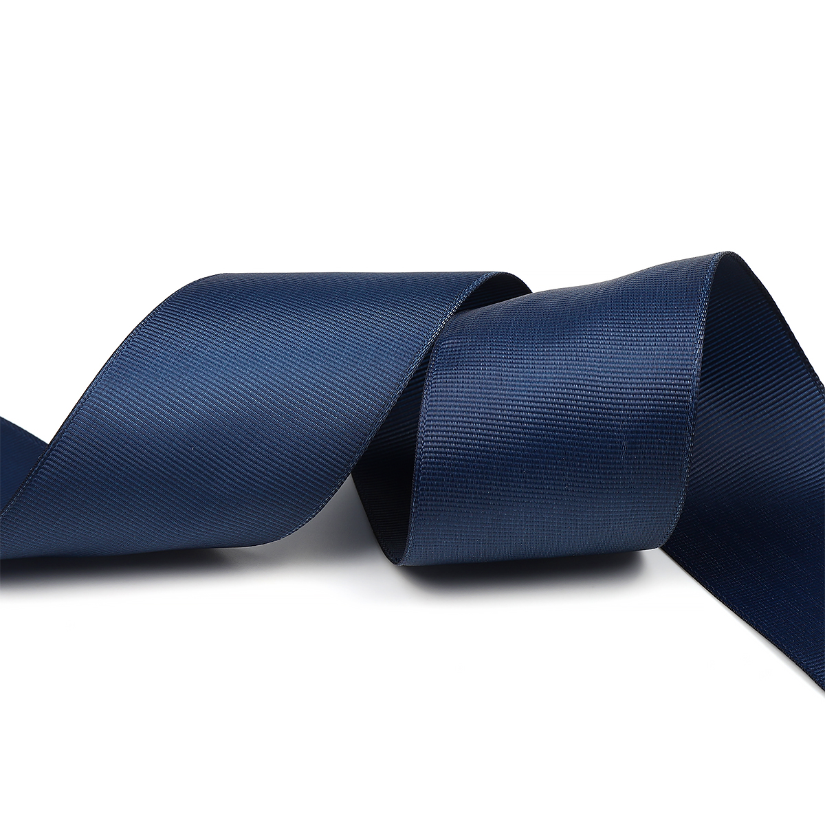 Лента Ideal репсовая в рубчик шир.50мм цв. 370 т.синий 1м/.27,4м