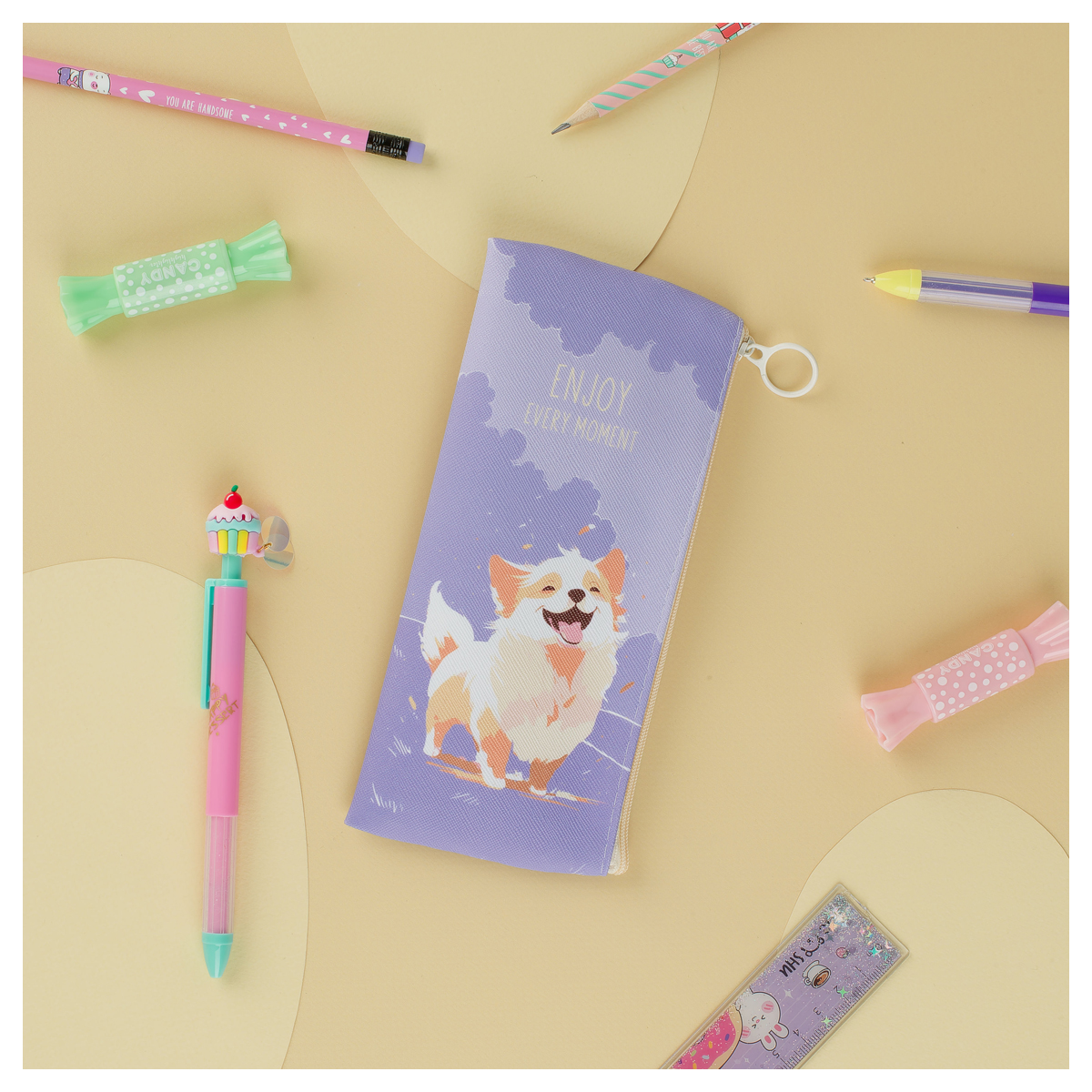 Пенал мягкий 200*100 MESHU "Good day", искусственная кожа 