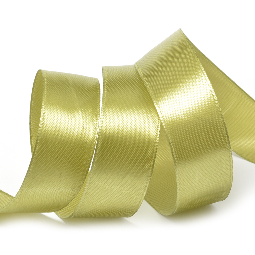 Лента атласная 3/4" (20мм) цв.3142 оливковый IDEAL 1м/уп.27,4 м
