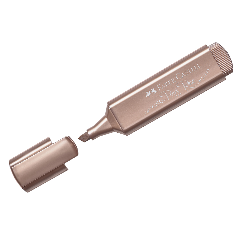 Текстовыделитель Faber-Castell "TL 46 Metallic", мерцающий розовый, 1-5 мм