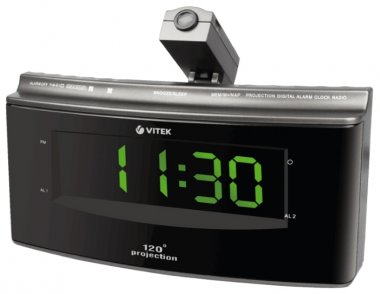 Радиочасы VITEK VT-6607 GY (с проектором)