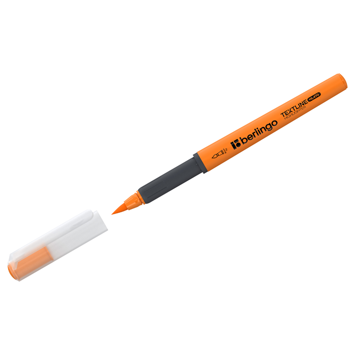 Текстовыделитель-кисть Berlingo "Textline HL470" оранжевый, 1-6мм T4518 Текстовыделитель-кисть Berlingo "Textline HL470" оранжевый, 1-6мм T4518