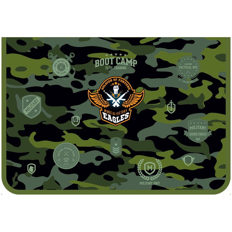 Папка для труда А4 2отд на молнии ART SPACE Military