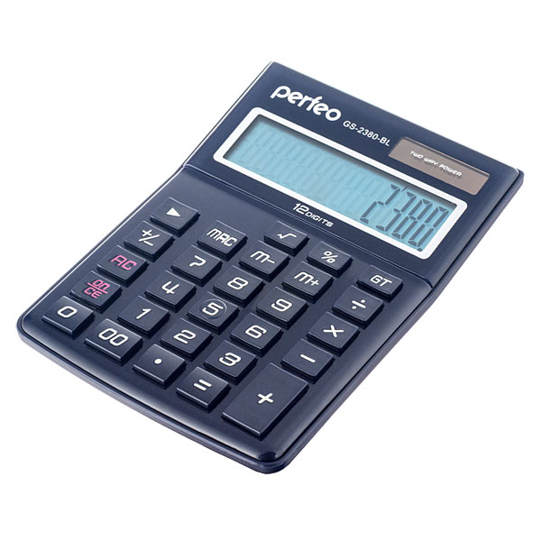 Perfeo GS-2380-BL Калькулятор бухгалтерский 12-раз