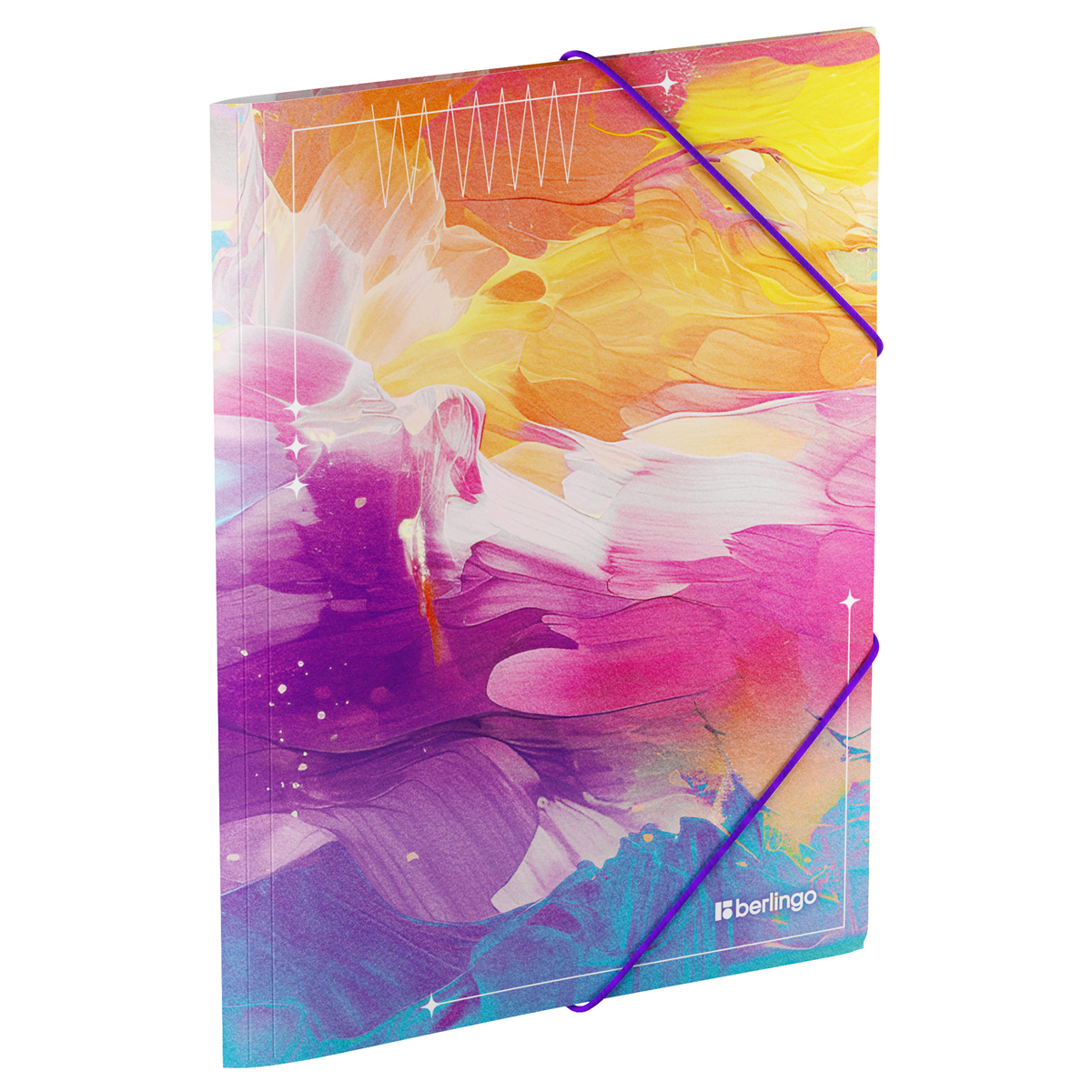 Папка на резинке Berlingo "Collision XS" А4, 600мкм, с рисунком 