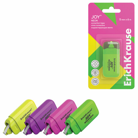Корректирующая лента ErichKrause JOY, 5мм х 6м