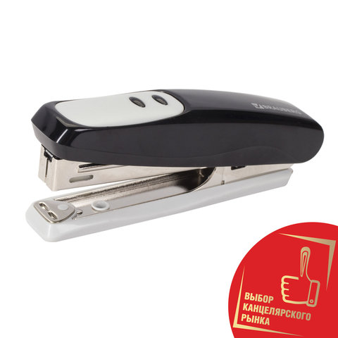 Степлер №10 12л BRAUBERG Germanium метал черный