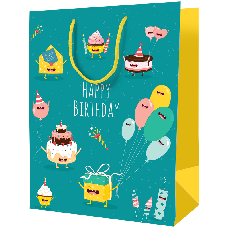 Пакет подарочный 18*23*10см ArtSpace "Birthday", ламинированный Пакет подарочный 18*23*10см ArtSpace "Birthday", ламинированный