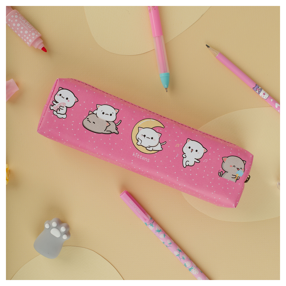 Пенал мягкий 200*55*40 MESHU "My pets", искусственная кожа