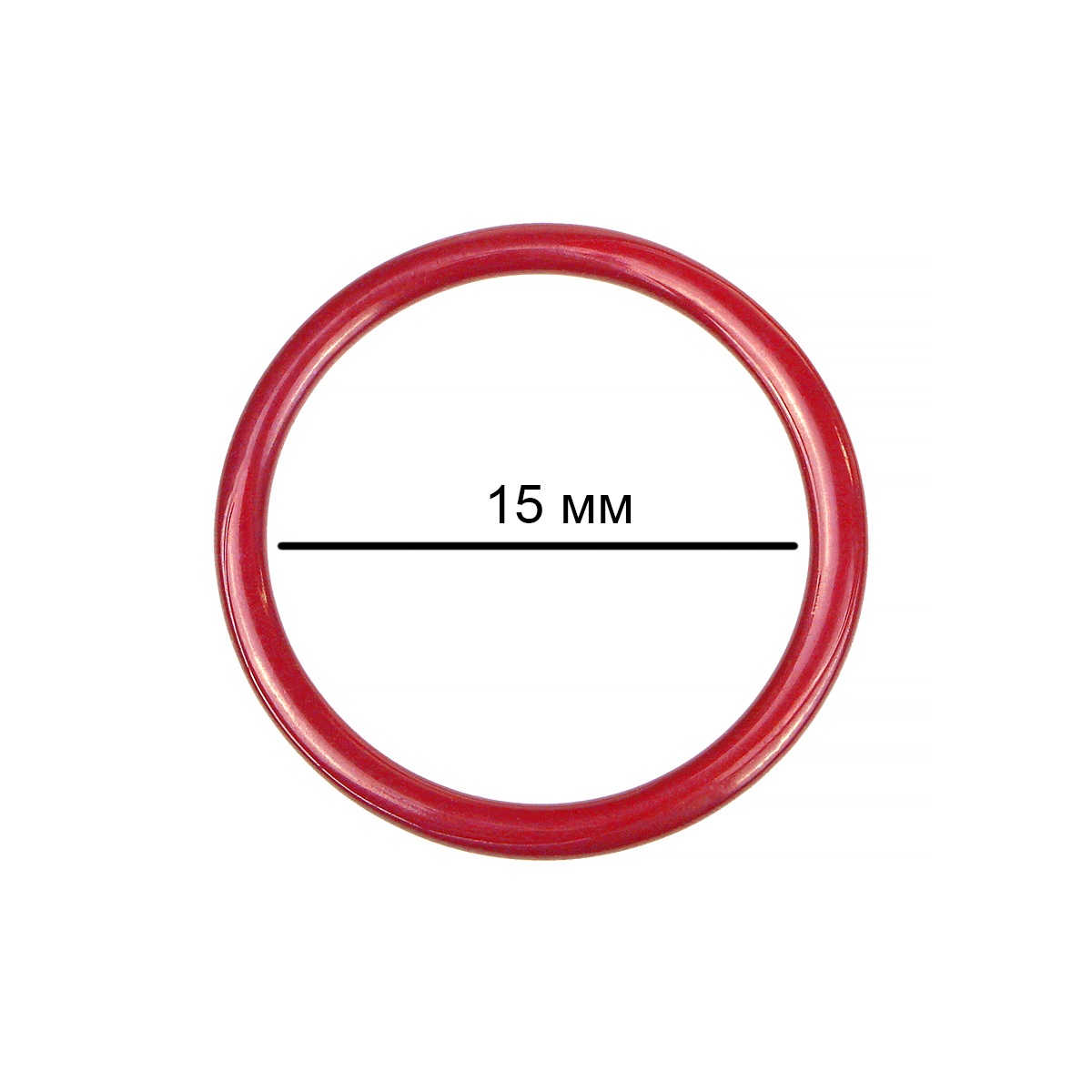 Кольцо для бюстгальтера металл TBY-57718 d15мм, цв.SD163 красный 1/100