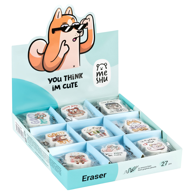 Ластик MESHU "Good boy", фигурный, термопластичная резина, 40*30*13мм 