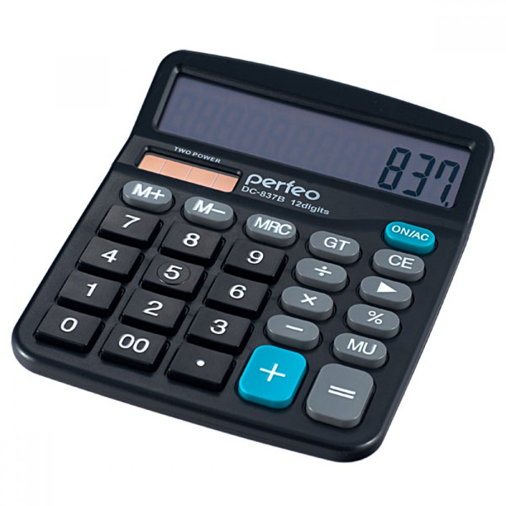 Perfeo SDC-837B (3286) Калькулятор бухгалтерский 12-разр.
