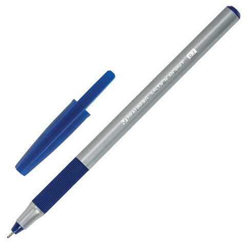 Ручка шариковая синяя BRAUBERG "i-STICK POINT" игольчатый узел 0,7 мм