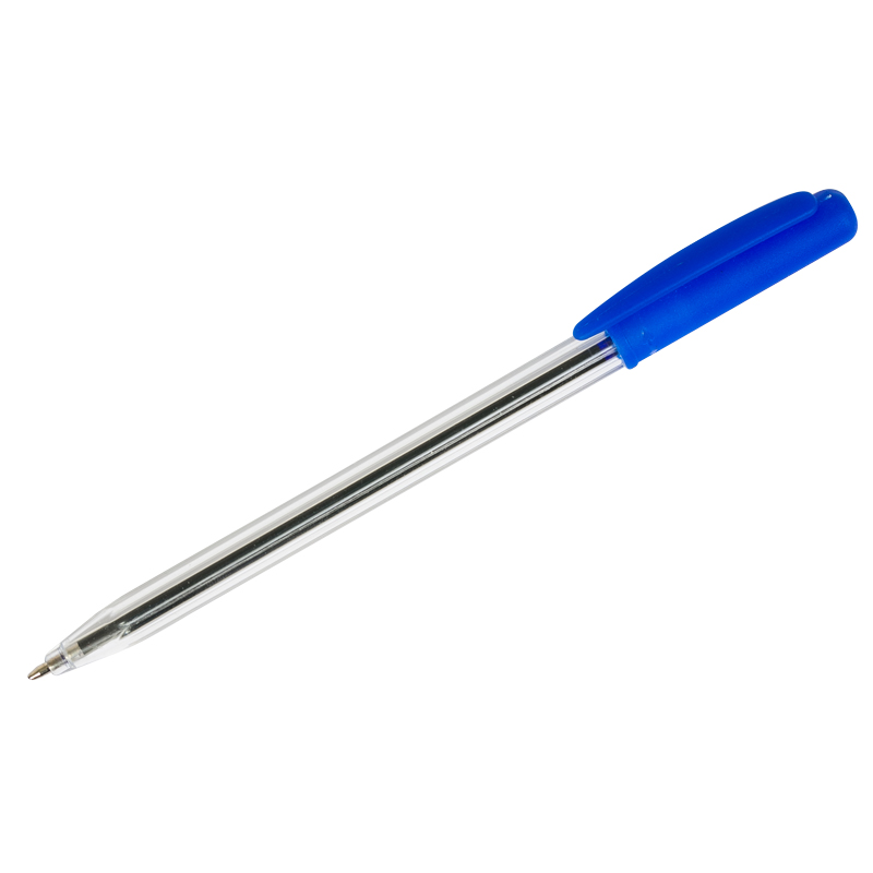 Ручка шариковая автоматическая OfficeSpace "Twist", синяя, 0,7мм, поворотный механизм /50