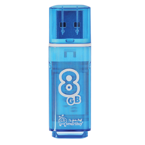 Флэш-диск Smart Buy 8Gb Glossy series Blue