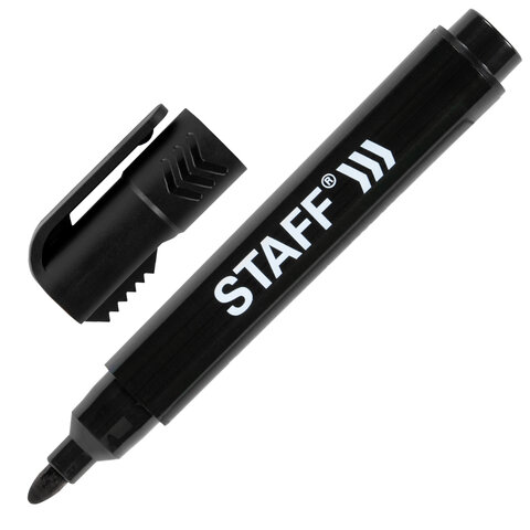 Маркер перманентный черный 3мм STAFF Basic PM-150   1/10